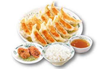 W餃子定食（唐揚げ２個）