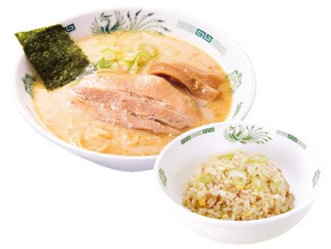 とんこつラーメン＋半チャーハンセット